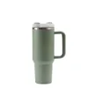 Wholesale 40oz insulated cup with straw stainless steel handle ice cream cup car mounted car cup
