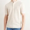 24SSデザイナーメンズTシャツカジュアルシャツ夏のブルネロメンズTシャツリブ付きリネンとコットンブレンドヘンリーTシャツcuccinelli