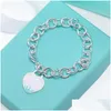 Chain Luxury 925 Sier Enamel Bracelet Designer Womens High-End New Girls Holiday Gift Box Factory Drop Delivery Jewelry Bracelets Dhhpm