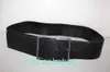 Designer Borbaroy Belt Fildle Fuckle Genuine Leather Celra Authentic Black Leation Wide Model Belt 40 100 100