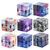 Decompression Toy Starry Sky Infinity Cube Square Puzzle to Relieve Stress Hand Game Four Corner Maze Old Adult Fidget H240516