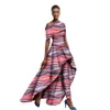 Ankara Traditionella afrikanska kläder för kvinnliga kyrkklänningar för kvinnor och långa byxor Set originalitet Kvinnor PASTS Passar WY1364