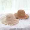 Geniş Kötü Şapkalar Hat Bahar Saman Retro Touraat Kadın Yaz Luffy Helen Kaminski Pembe Plaj Kadın Rafya