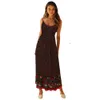 Летовая новая большая юбка для свинга женская богемная v-образец фрагментированное цветочное платье