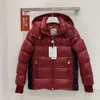 Designer Luxury Chaopai Classic Winter Trend Cozy Thermal Jacket Jacket Huven Kontrast Down Jackets för män och kvinnor
