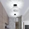 LED -taklampor Crystal Lampshade Balck Gold Plafonnier vardagsrum sovrum modern rund fyrkantig dekorativ taklampa E27