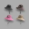 Y2k punk hink hattar kvinnor rosa stjärnor retro stor grim solskydd bergsklättring mössa och sommar utomhus mens hatt 240507