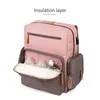 Diaper Bags LEQUEEN Diaper Bag Fashion Baby Bag Backpack Black Baby Stuff Organizer Mom Mummy Maternity USB Port Nappy Changing Wet Bag Y240515