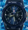 Nowy Man Watch Materiał płócienny WACH WACH Pilot Fabric Pilot Strap Sports Men039s Szwajcarski zegarek wojskowy 1546960788