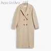 Frauen mit mittlerer Länge Trench Coat Maxmaras Wolle Mischmantel Italienische Marke Frauen Luxusmantel hochwertiger Kaschmirmantel Rhtb RHTB