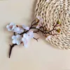 Decoratieve bloemen DIY Simuleerde Flower Artificial Bouquets Red Plum voor Chinese bruiloftsarrangement tuin feestdecoraties