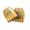 Soap Dishes Natural Bamboo Wooden Dish Woodens Soaps Tray Holder Storage Rack Plate Box Container Bath Shower Bathroom Drop Delivery Dhjf5