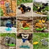 Outros brinquedos Childrens Toy Mini Block Block Mini Brick Eagle Moose Dog Cat Bird Animal 3D Modelo Bag Childrens Educational Toy S245163 S245163