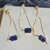 MG2127新しいRAW LAPIS LAZULI BRACELET FASHION WOMENS HANDMADE調整可能なミニマリストクリスタルヒーリングジュエリー