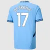 24 25 camisetas de fútbol Haaland de Bruyne Phillips Mans Mans Cities Grealish Ferran Mahrez Foden Bernardo Joao Cancelo Z Rodrigo Fútbol Camisa de fútbol Mencas Kit Kit Uniformes