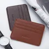 Korthållare 2024 Ultra Slim Front Pocket Wallet Mens med slots minimalistiska rese -ID -fönster för kort