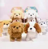Dog Simulazione di orsacchiotto realistico chiamato walking elettrico peluche giocattolo orsacchiotto robot dog cucciolo peluche per regalo di Natale 2204272679167