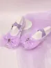 Princess Soft Cat Claw Water Diamond Bowknot Mesh Dance Shoes Girl Shoe for Dancing Children's Ballet Sneaker L2405 L2405