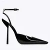 Klackar Baotou High Metal Sandals Slim Back Air Fashion Toe Ankel Strap Solid Color Thin Shoes 76 D ECE3