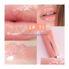 Lipgloss hydraterende plum lipgloss cherry glitter plumper make -up voedzame minerale olie heldere lippenstift 6pcs drop levering gezondheid bea dhjdw