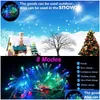 Stringhe a LED 100m 800 String Light 8 Modies 31V Waterproof Fairy Firing Outdoor Christmas per festival Luci di consegna a goccia per matrimoni Ligh DHR5E
