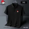 Malbons Shirt Polos masculino Impressão de verão Camisa de pólo de golfe Homens de alta qualidade masculino de manga essencial de manga respirável Busca de medo de medo 648