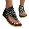 Wedge 2024 Teli sandali donne ortopediche donne estate fibbia di moda infradito a infrasoli zapatos de mujer v 306 d 9a02