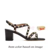 Kadın Tasarımcı Sandalet Yüksek Topuklu Perçinli Manuel Özelleştirilmiş Kutu Slaytları Leydi Seksi Platform Lüks Deri Lüks Topuk Pompalar Loafers Gümüş Pembe Terlik