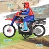 RC 1:10 Dört kanallı uzaktan kumanda motosiklet 2.4g off-road motosiklet stunt sürüklenen araba bebek çıkarılabilir eklemler esnek çocuk oyuncak araba katı ve dayanıklı çocuk hediyesi