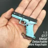 1: 3 mini g17 g17 metal juguete modelo de pistola de aleación portátil apariencia desmontables