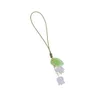 1Pcs Exquisite Lily of the Valley Mobile Phone Lanyard Women Chain Pendant Jade Pendant Small Pendant Mobile Phone Chain Straps
