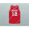 Custom Any Name Any Team PLAYER 12 EMMA B TRASK MIDDLE SCHOOL BEARS BASKETBALL JERSEY All Stitched Size S-6XL Top Quality