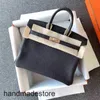 30 Platinum Handbag Designer Samma väska 30Togo Top Layer Cowhide Portable Leather Women's Brides Handmade 2BTB