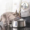 Haustierkatze Hund Wasserspender Trinkbrunnen Automatisch Edelstahl Haustiere Katzen Wassergeräte Ultra-Quietpumpe Getränk Foutain für mehrere Haustiere Gesundheitsleben Home