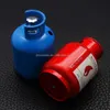 BD917 Creative Gas Ofylld tankform Öppen Flame Lighter Metal Single Fire Red Flame Ierable Lighter Wholesale