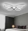 Noordse creatieve aluminium kamervormige plafondlichtvlinder 36W LED Warm Living Control Kids '22W White Lamp hanger Hvamu