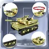 Blokkeert MOC 99A Main Battle Tank M1A2 War City Voertuig Bouwsteen Classic Model Brick Kit Creativiteit WX