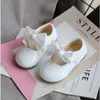 Newest Spring Autumn Baby Girls Fashion Patent Leather Big Bow Princess Mary Janes Party Solid Color Student Flats Shoes L2405 L2405