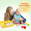 Inne zabawki Baby Smart Egg Montessori edukacja zabawka sensory Easter Egg Kurczak Kolor Kształt Dzieci 2-4 lata S245163 S245163