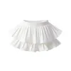 Dziewczęce spódnice moda tutu dla dzieci solidne dzieci dzieci plisowane maluch mini spódnica nastolatków szorty odzieży 1-14T l2405