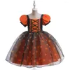 Girl Dresses Child Girls Halloween Tulle Dress Pageant Party Party Jurk Mooie junior