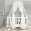 Mosquito siatka wisząca namiot dekoracja okrętu łóżeczka dziecięcego Zasłony tiulowe do sypialni na zabawę namiot dla dzieci pokój dla dzieci 240516