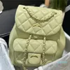 Sac avec épaules de grande valeur de petite valeur de grande capacité caviar caviar bowpack backpack dames ’portable occasionnelle à la mode