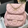 Sac avec épaules de grande valeur de petite valeur de grande capacité caviar caviar bowpack backpack dames ’portable occasionnelle à la mode