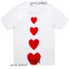 CDGS Shirt Play Designer Mens T-shirt japonais Red Love Womens Commes Complete Label Tshirt Polo Des Badge Garcons Cotton broderie CDGS HOODIE 205