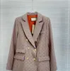 Designer Blazer Jackets Coats Vêtements Double Letters Spring Nouveaux hauts libérés