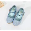 Fairy Girl High Heels Princess Shoes Halloween Cosplay Kids Shiny Sofia Aurora Rapunzel Party Dress Up Leather Shoe 240515