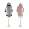 Hundkläder Turtleneck tröja Autumn/Winter Pet Clothing Lollipop 20 Cat Than Bear Ytterkläder fasta färger kan tvättas för hand