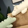 Enorme Dragon Toys Pillow White Dinosaur Gooded Animals Kerst verjaardagscadeau voor volwassenen kinderen meisjes jongens kawaii Chinese mascotte