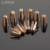 Surieen Universal 10pcs mässing Golf Adapter Spacer Shims Fit 0,335 0,350 golfsaxlar Shim Adapter Golfing Club Shafts Tillbehör 240516